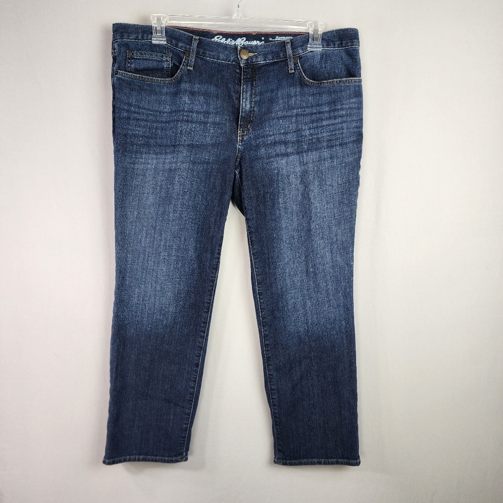 Eddie Bauer Boyfriend Crop Womens Jeans Sz 16